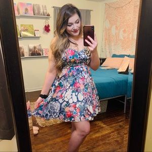 La Scala Colorful Large Cocktail Dress *Free Shipping*